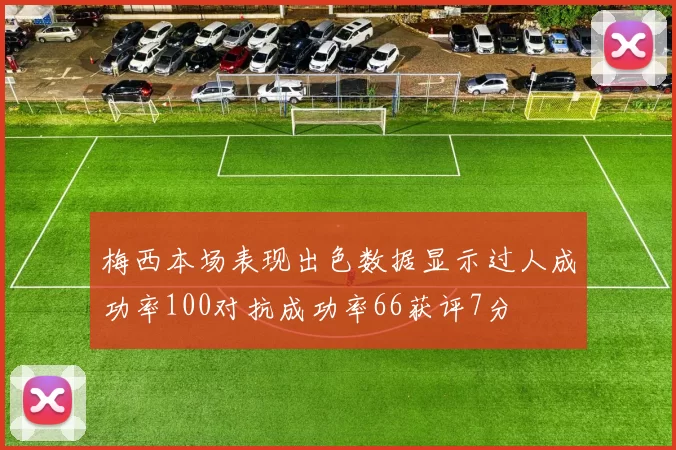 梅西本场表现出色数据显示过人成功率100对抗成功率66获评7分